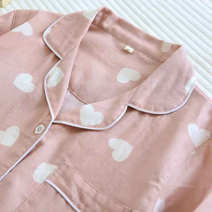 Bella | Cozy Heart Pajama Set