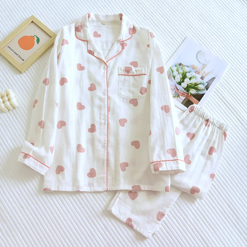Bella | Cozy Heart Pajama Set