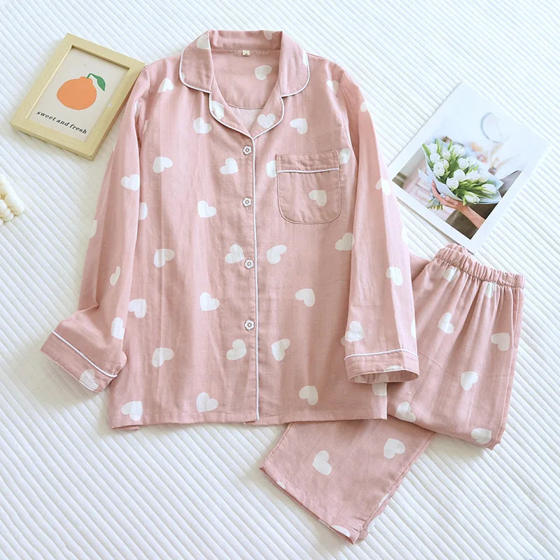 Bella | Cozy Heart Pajama Set
