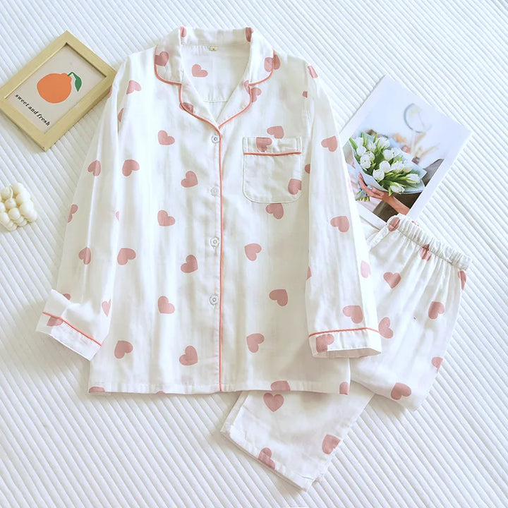 Bella | Cozy Heart Pajama Set